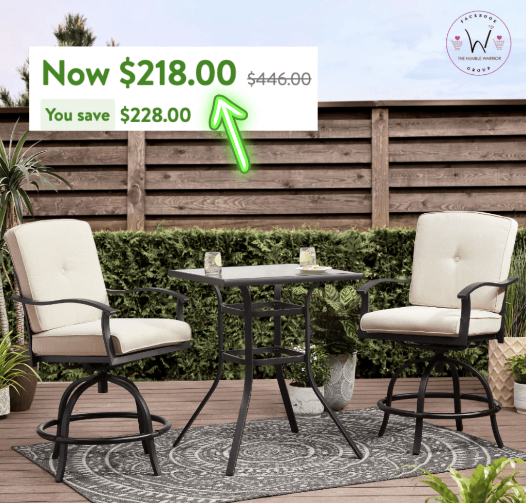 Mainstays Belden Park 3-Piece High Bistro Set!
